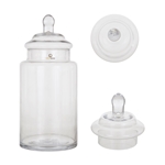 Mega Vases - 5" x 11.25" Apothecary Jar - Clear