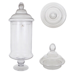 Mega Vases - 6.5" x 19.75" Apothecary Jar - Clear