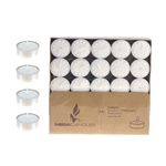 Mega Candles - 50 pcs Unscented Tea Light Candle - White