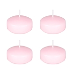 4 pcs 2" Unscented Floating Disc Candle - Pink