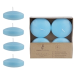 Mega Candles - 4 pcs 3" Unscented Floating Candles - Light Blue