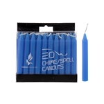20 pcs 4" Unscented Chime / Spell Chime Candle - Light Blue