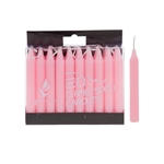 Mega Candles - 20 pcs 4" Unscented Chime / Spell Chime Candle - Pink