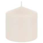 3" x 3" Unscented Domed Top Press Pillar Candle in Shrink Wrap - Ivory