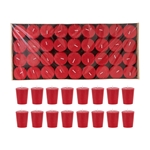 15 Hours Press Unscented Votive Candle in Bulk - Red