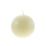 Mega Candles - 3" Unscented Round Ball Candle - Ivory