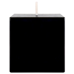 Mega Candles - 3" x 3" Unscented Square Pillar Candle - Black