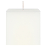 Mega Candles - 3" x 3" Unscented Square Pillar Candle - White