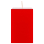 2" x 3" Unscented Square Pillar Candle - Red
