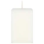 Mega Candles - 2" x 3" Unscented Square Pillar Candle - White