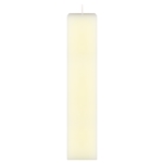 2" x 9" Unscented Square Pillar Candle - Ivory