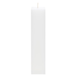 2" x 9" Unscented Square Pillar Candle - White