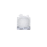 3" x 3" Unscented Round Rose Pillar Candle - White