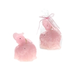 Pair of Elephants Candle - Pink