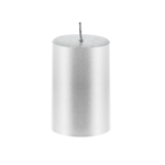 Mega Candles - 2" x 3" Unscented Round Pillar Candle - Silver