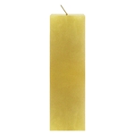 Mega Candles - 2" x 6" Unscented Square Pillar Candle - Gold