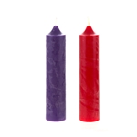 Mega Candles - 2 pcs of 6.75" Unscented Romantic Taper Candles - Asst