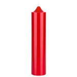 Mega Candles - 2 pcs of 6.75" Unscented Romantic Taper Candles - Red