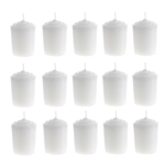 15 Hours Unscented Votive Candle in Bulk - White