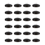 24 pcs 3" Unscented Floating Disc Candle in Bulk - Black