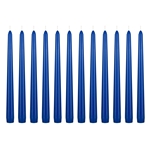 Mega Candles - 12 pcs 10" Unscented Taper Candle in White Box - Dark Blue