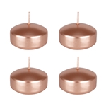 4 pcs 2" Unscented Floating Candle - Rose Gold