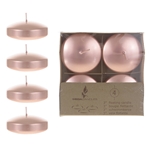 4 pcs 3" Unscented Floating Disc Candle - Rose Gold