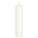 2 pcs 6.75" Unscented Romantic Taper Candle - White
