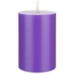 Mega Candles - 2" x 3" Unscented Round Pillar Candle - Lavender