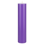 2" x 9" Unscented Round Pillar Candle - Lavender