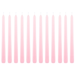 Mega Craft - 12 pcs 10" Unscented Taper Candle in White Box - Pink