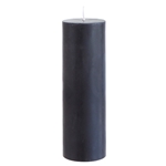 Mega Candles - 2" x 6" Unscented Round Pillar Candle - Black