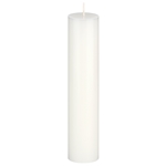 Mega Candles - 2" x 9" Unscented Round Pillar Candle - White