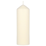 Mega Candles - 3" x 9" Unscented Dome Top Event Pillar Candle - Ivory
