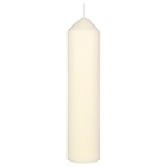 2" x 9" Unscented Dome Top Event Pillar Candle - Ivory