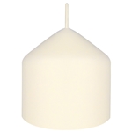 Mega Candles - 3" x 3" Unscented Dome Top Event Pillar Candle - Ivory