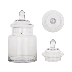 Mega Vases - 5" x 8.75" Apothecary Jar - Clear