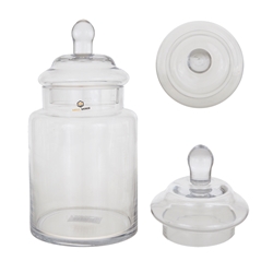 Mega Vases - 5" x 10" Apothecary Jar - Clear