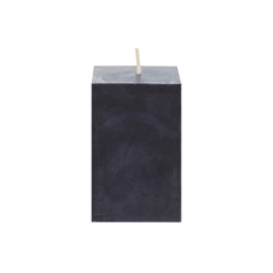 Mega Candles - 2" x 3" Unscented Square Pillar Candle - Black