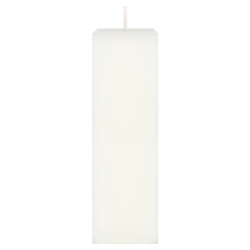 Mega Candles - 2" x 6" Unscented Square Pillar Candle - White