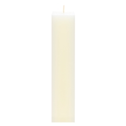 Mega Candles - 2" x 9" Unscented Square Pillar Candle - Ivory