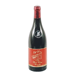 Mega Candles - 12" Red Wine Bottle Candle - Black