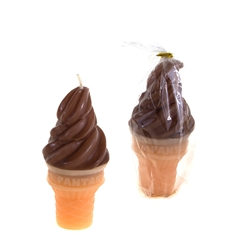 Mega Candles - Ice Cream Cone Candle - Black