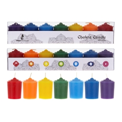 Mega Candles - 7 pcs 15 Hours Unscented Votive Candle - Asst