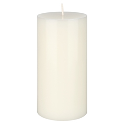 Mega Candles - 3" x 6" Unscented Round Pillar Candle - Off White