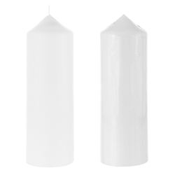 Mega Candles - 3" x 9" Unscented Dome Top Event Pillar Candle - White