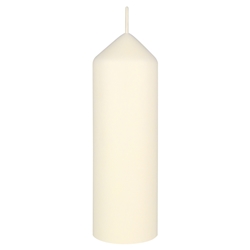 Mega Candles - 2" x 6" Unscented Dome Top Event Pillar Candle - Ivory