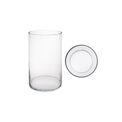 Mega Vases - 6" x 10" Cylinder Glass Vase - Clear