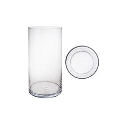 Mega Vases - 6" x 12" Cylinder Glass Vase - Clear